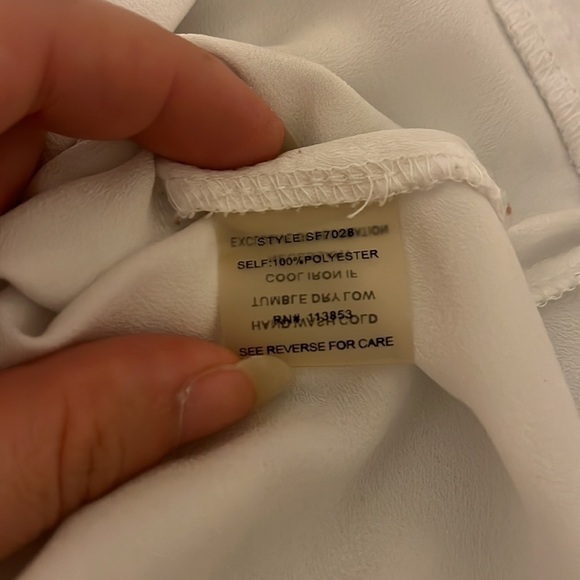 41 Hawthorn White Half Button Down Blouse Size M - Picture 8 of 9
